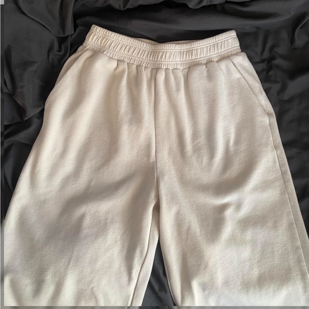 Grey lab urban outfitters Cream Wide-Leg Pants